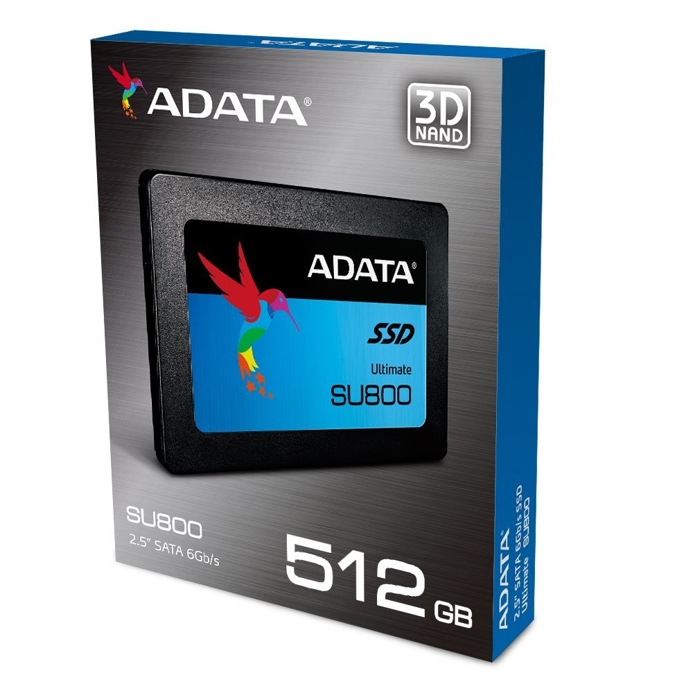 ADATA 512GB Ultimate SU800 SSD 2.5" SATA III 3D NAND Internal Solid State Drive
