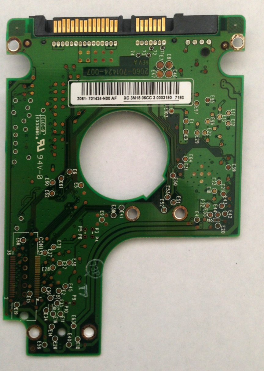 PCB WD1200BEVS-60LAT0 Western Digital 2061-701424-N00 AF 120GB