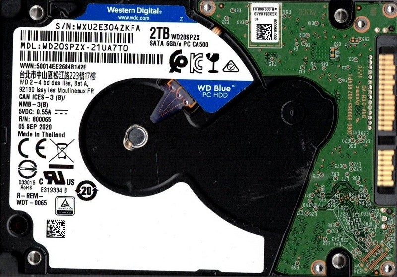 WD20SPZX-21UA7T0 WXU2E Western Digital 2TB SATA 6Gb/s