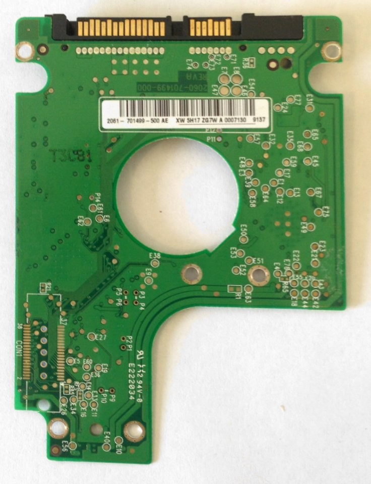 PCB WD3200BEVT-22ZCT0 Western Digital 2061-701499-500 AE 320GB