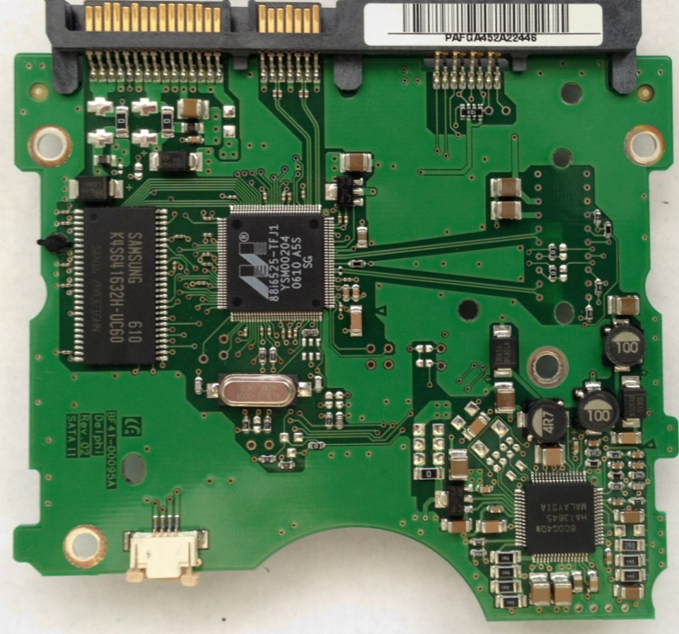 PCB HD160JJ/P Samsung BF41-00095A DELPHI REV 02 SATA II 