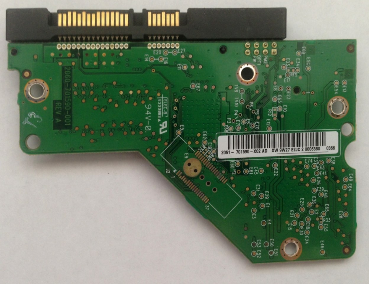 PCB WD3200AAJS-65M0A0 Western Digital 2061-701590-X02 AD 320GB