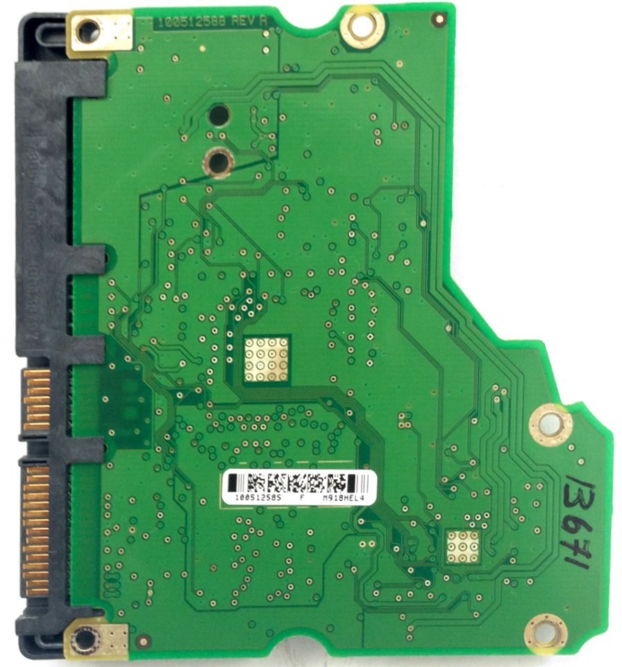 PCB ST31500341AS 100512585 P/N: 9JU138-568 F/W: CC3G Seagate