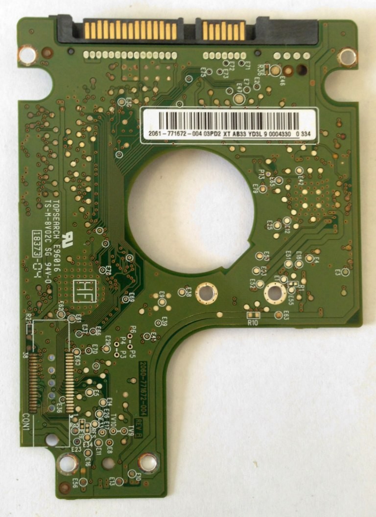 PCB WD2500BEVT-24A23T0 Western Digital 2061-771672-004 03PD2 250GB