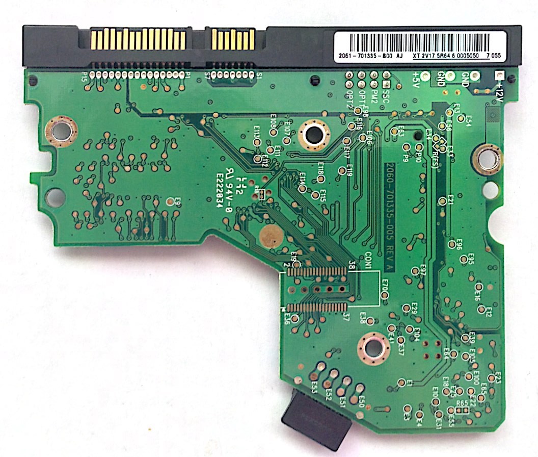 PCB WD2500JS-75NCB3 Western Digital 2061-701335- B00 AJ  250GB