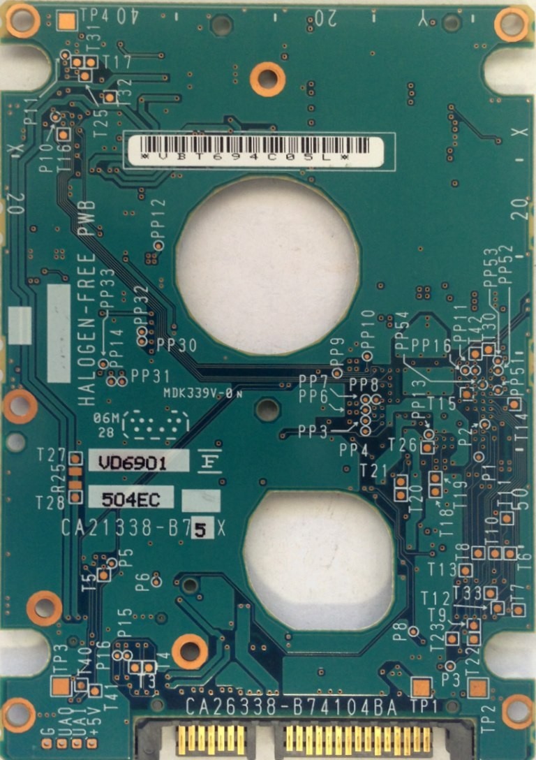 PCB MHV2120BH CA26338-B74104BA P/N: CA06672-B25600C1 FUJITSU