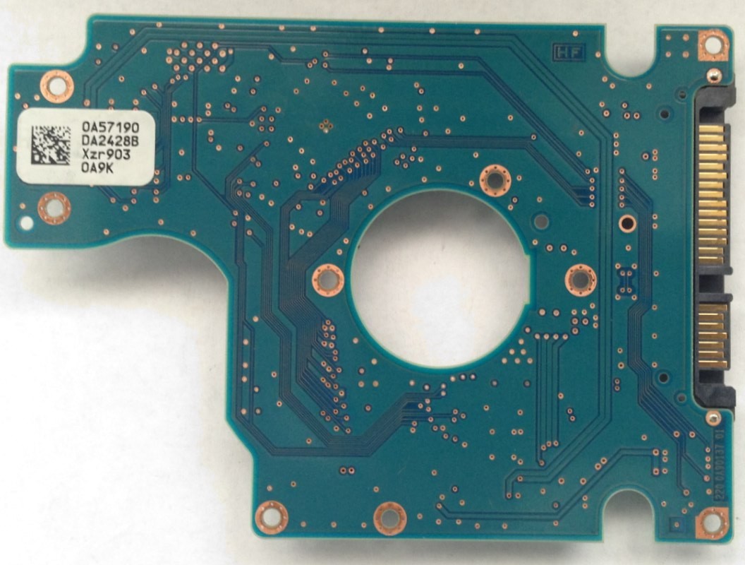PCB HTS723232L9SA62 Hitachi P/N: 0A73152 MLC: DA2835 0A57190 DA2428B