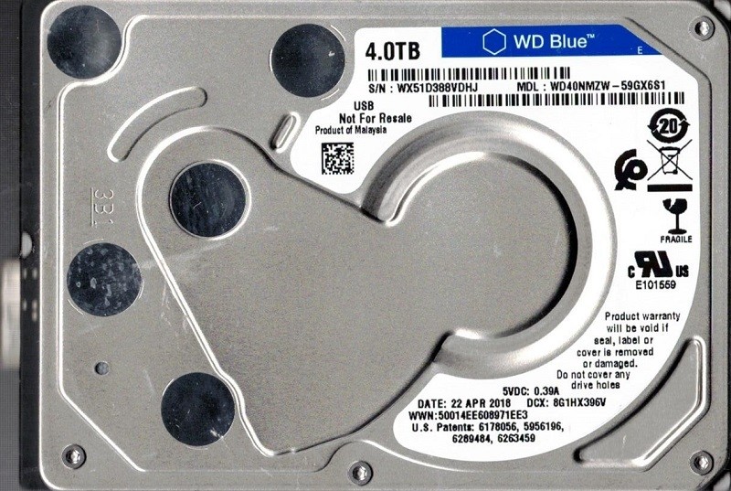 WD40NMZW-59GX6S1 USB 3.0 WX51D Malaysia Western Digital 4TB