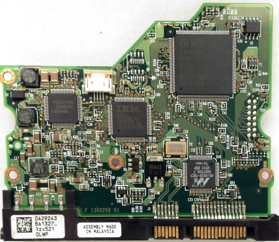 PCB HDS722516VLSA80 0A29243 BA1327 P/N: 13G0254 MLC: BA1254 Hitachi 