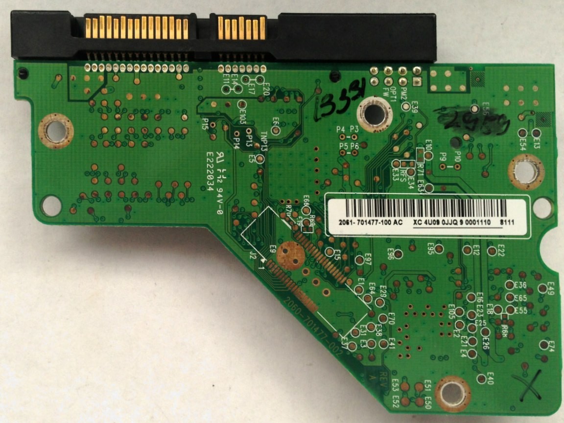 PCB WD5000AAKS-00YGA0 2061-701477-100 AC 500GB Western Digital