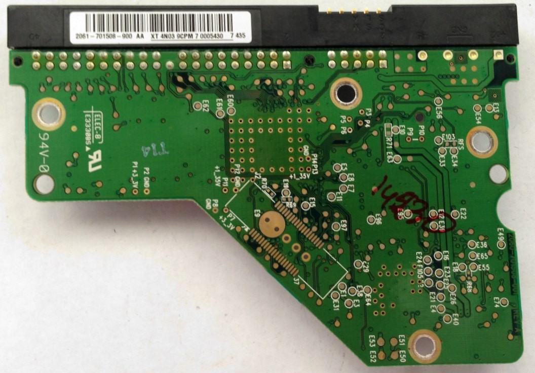 PCB WD5000AAKB-00UKA0 2061-701508-900 AA 500GB Western Digital