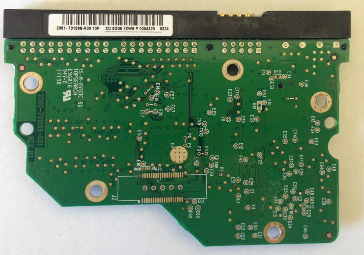 PCB WD1600AAJB-00J3A0 Western Digital 2061-701596-A00 10P 160GB