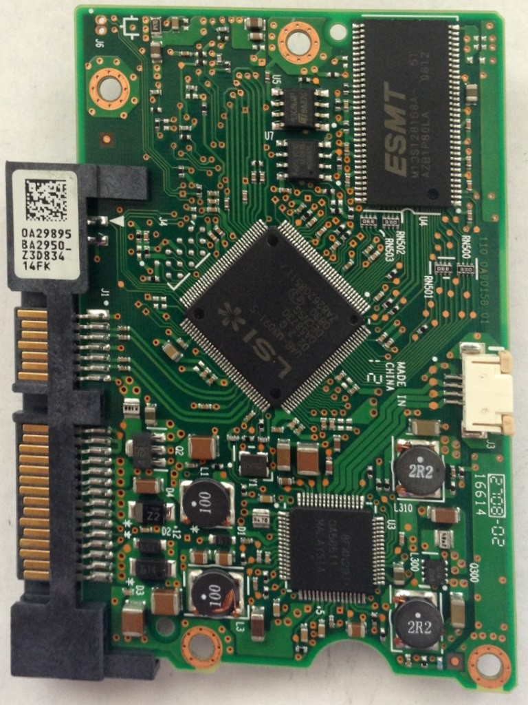 PCB HDT721075SLA360 0A29895 BA2950 P/N: 0A38115 MLC: BA3013 Hitachi