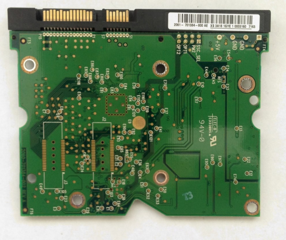 PCB WD1500ADFD-00NLR1 Western Digital 150GB 2061-701384-800 AE