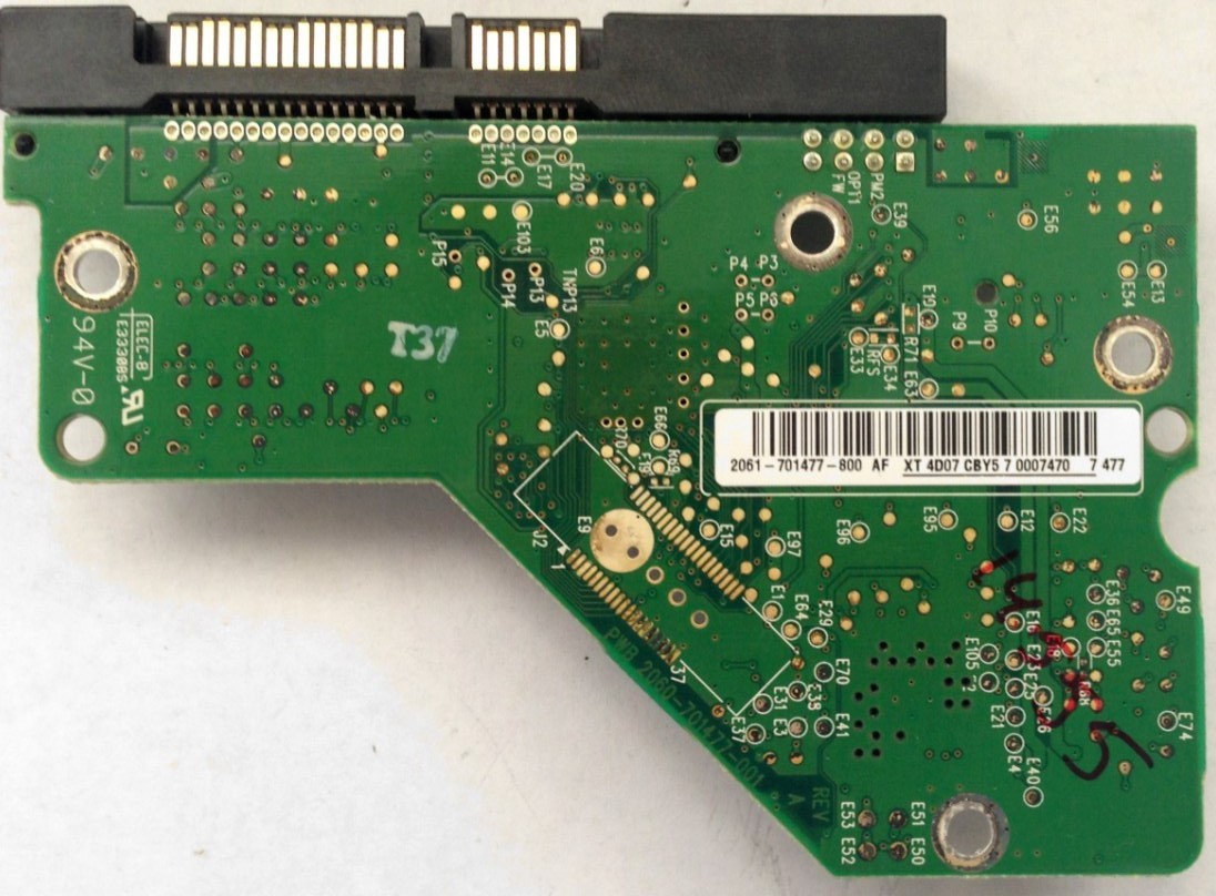 PCB WD5000AAKS-65TMA0 2061-701477-800 AF 500GB Western Digital