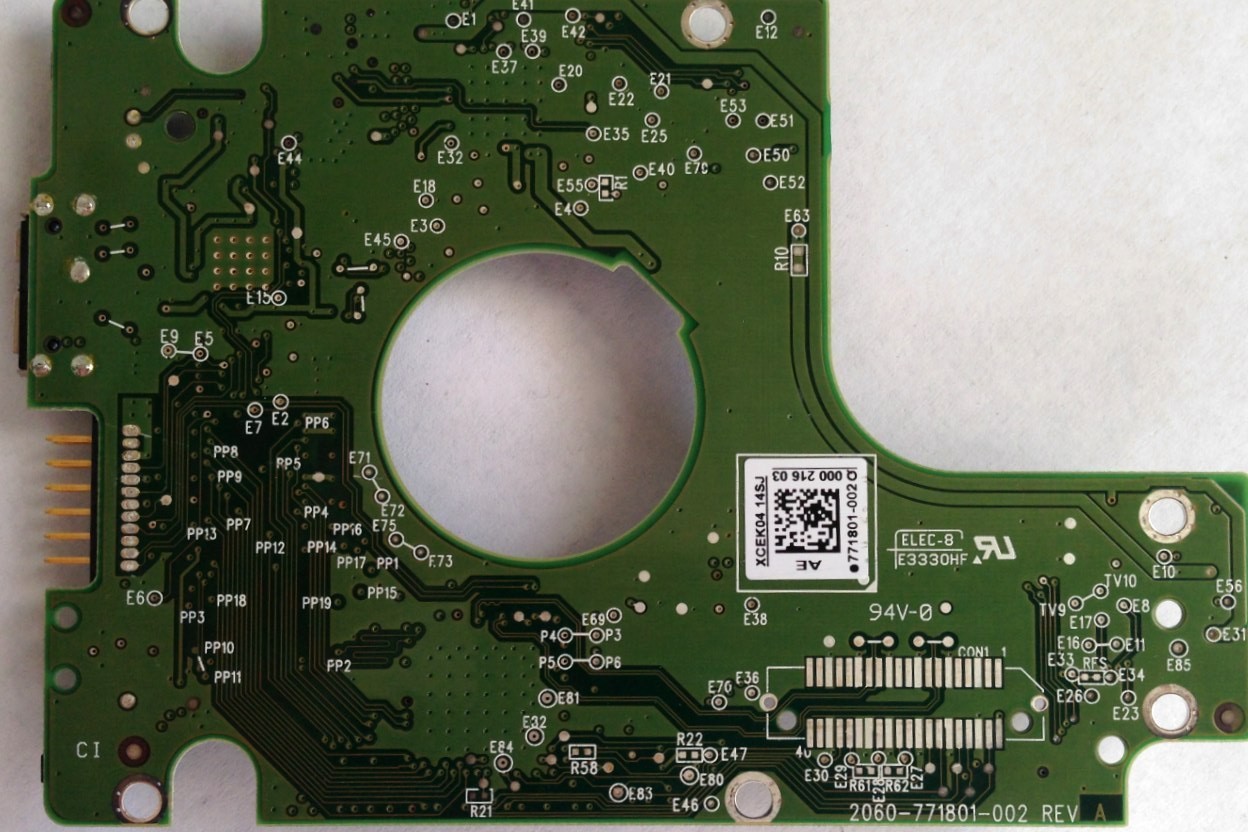 PCB WD20NMVW-11W68S0 2060-771801-002 REV A 2TB Western Digital