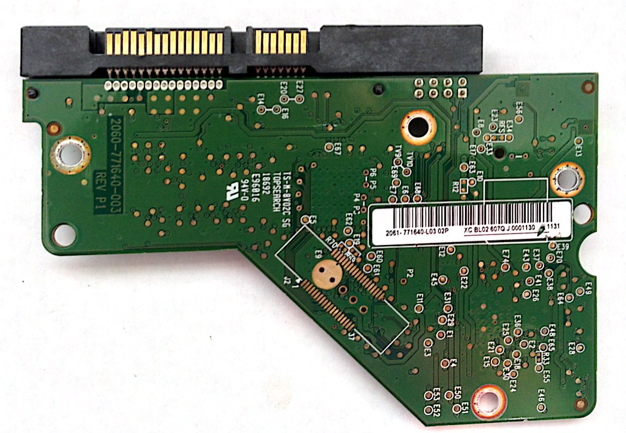 PCB WD5000AAKS-75V0A0 Western Digital 2061-771640-L03 02P 500GB
