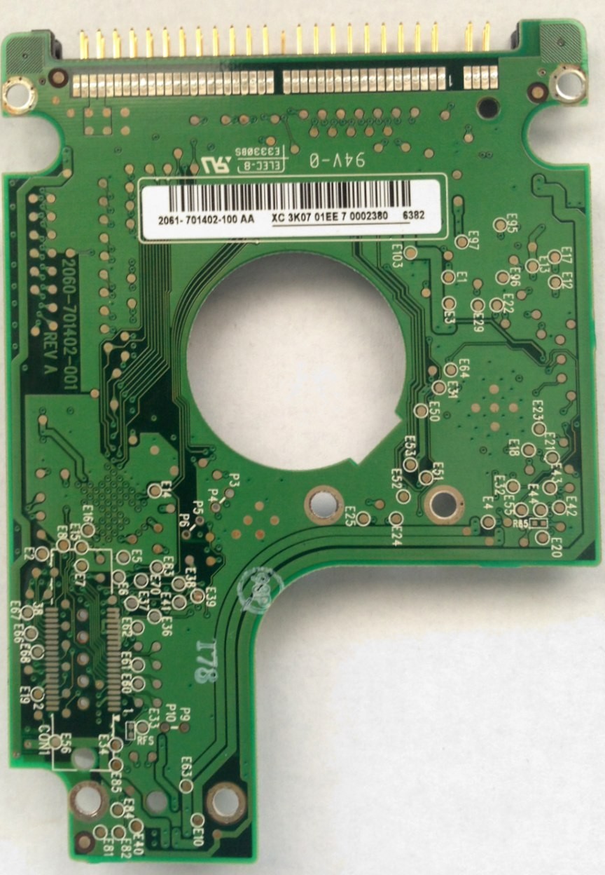 PCB WD1200VE-00KWT0 Western Digital 2061-701402-100 AA 120GB