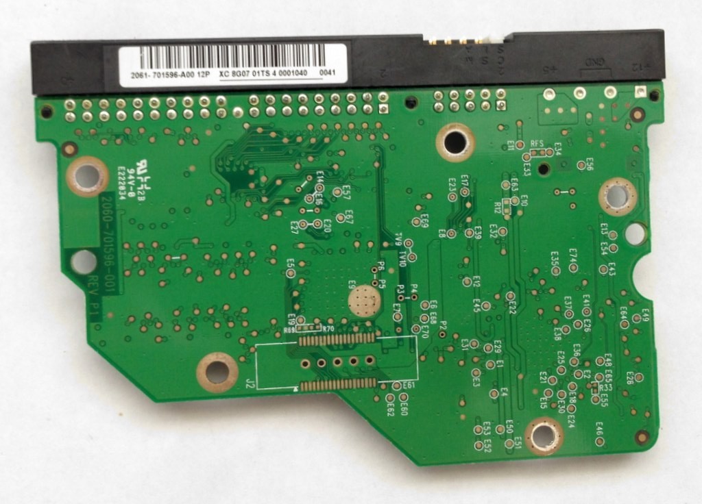 PCB WD1600AAJB-00J3A0 Western Digital 2061-701596-A00 12P 160GB