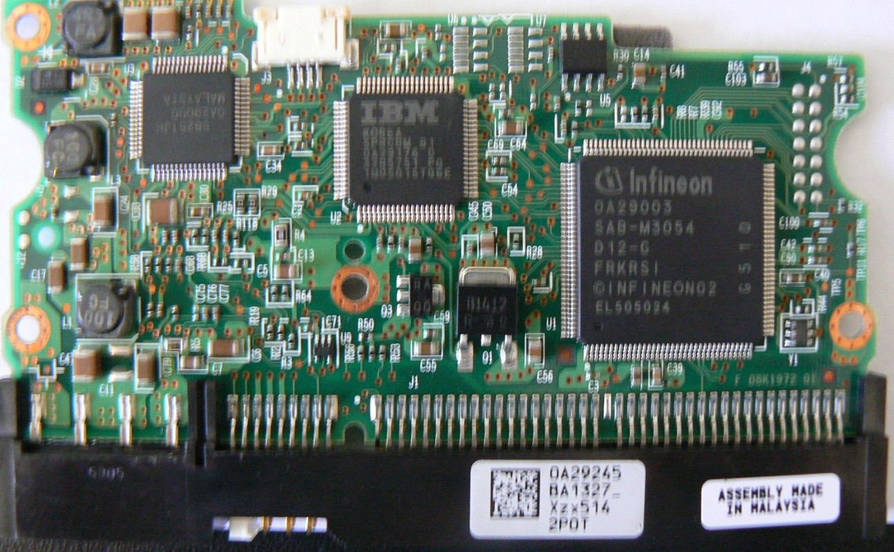 PCB Hitachi HDS722525VLAT80 0A29245 BA1327 P/N: 14R9249 MLC: BA1254 