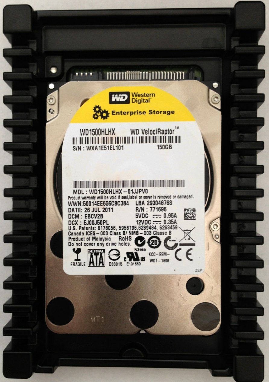 Western Digital WD1500HLHX-01JJPV0 150GB VelociRaptor DCM: EBCV2B